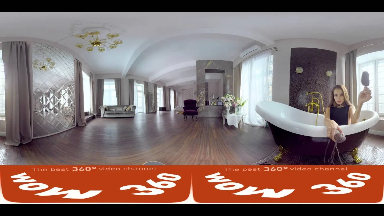 360 VR video sexy girl relaxing - video thumbnail