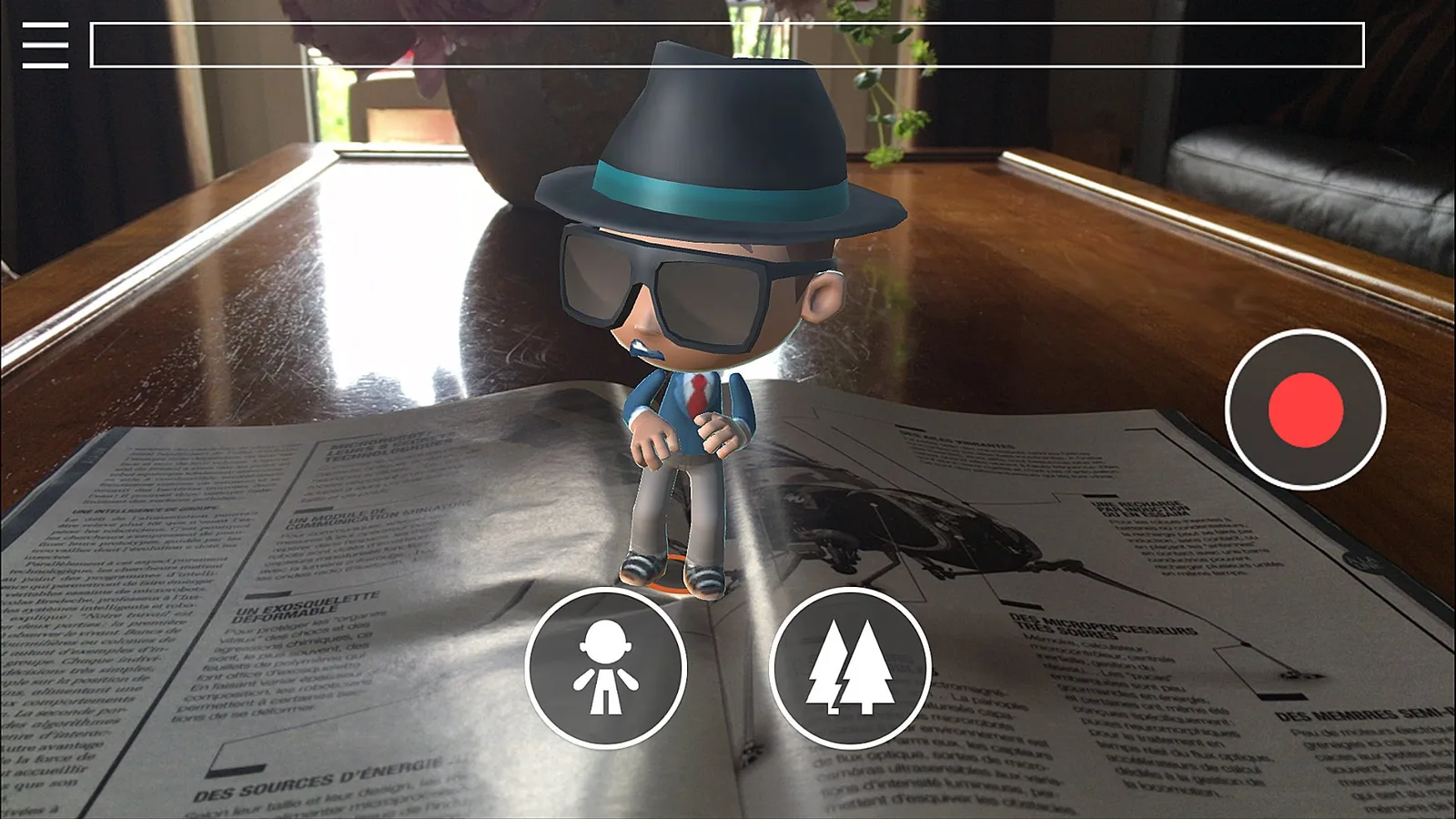Create short films with Storyfab - Augmented Reality app - storyfab actor on magazine