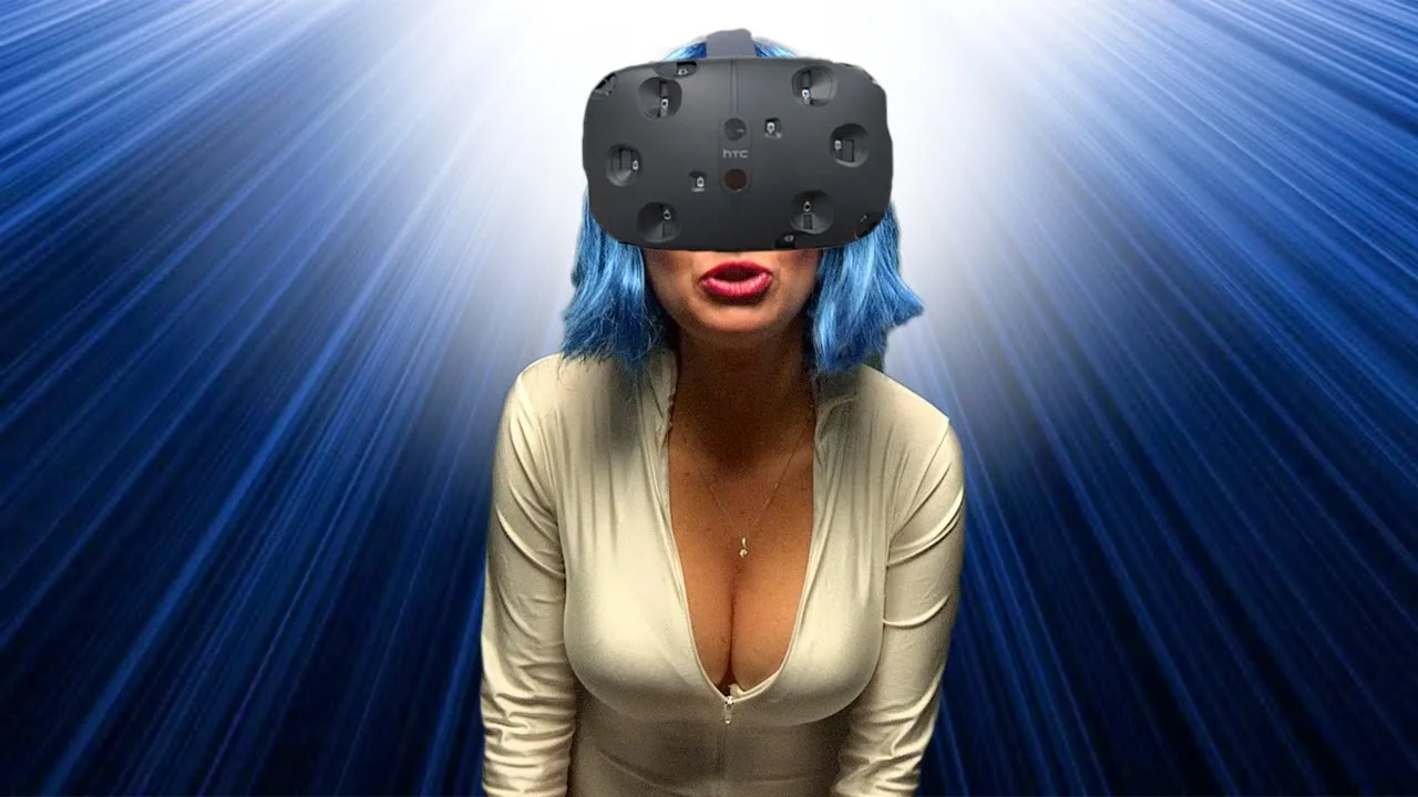 HTC Vive review - htc vive vrextasy sexy girl standing